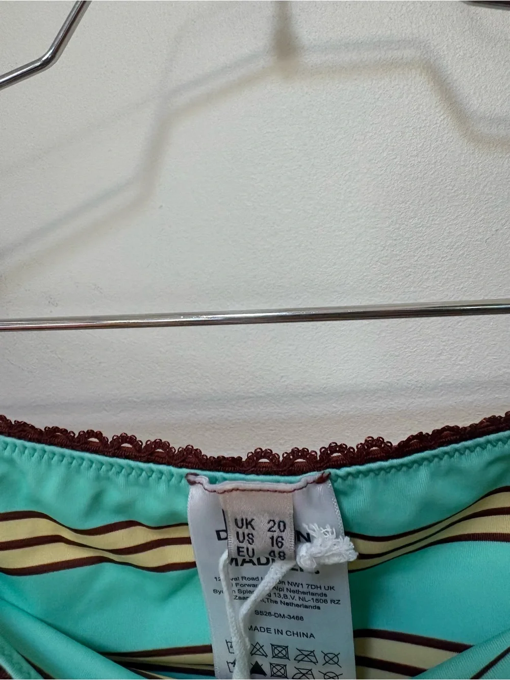 NWT Damson Madder Trudi Reversible Bikini Bottom Size 16 US